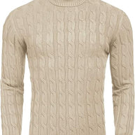 WW | Casual knitted men's turtleneck sweater