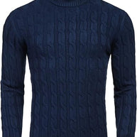 WW | Casual knitted men's turtleneck sweater