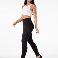 WW | Stramme Schwarze Leggings mit Hohem Bund