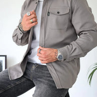 WW | Premium-Jacke mit Knopfverschluss für Herren | Stylische und bequeme Jacke