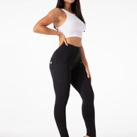 WW | Stramme Schwarze Leggings mit Hohem Bund