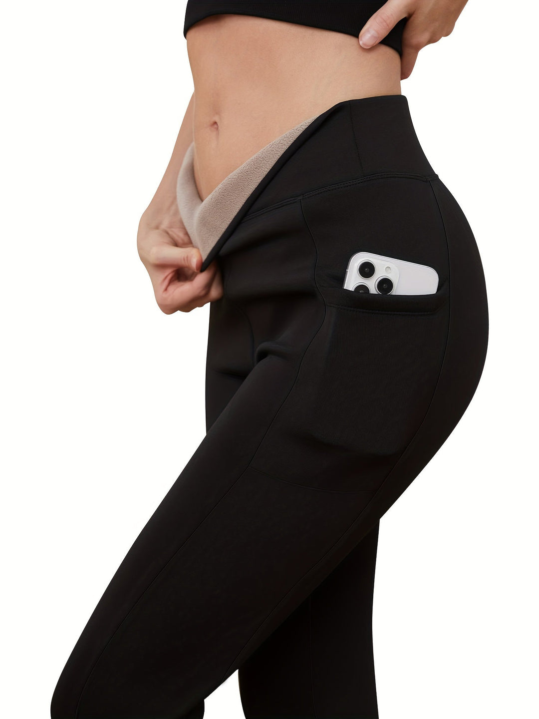 W&W Mode | Fleece Leggings für kuschelige Winter Workouts im Freien