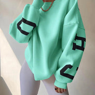 WW | Damenpullover mit lässigem Druck