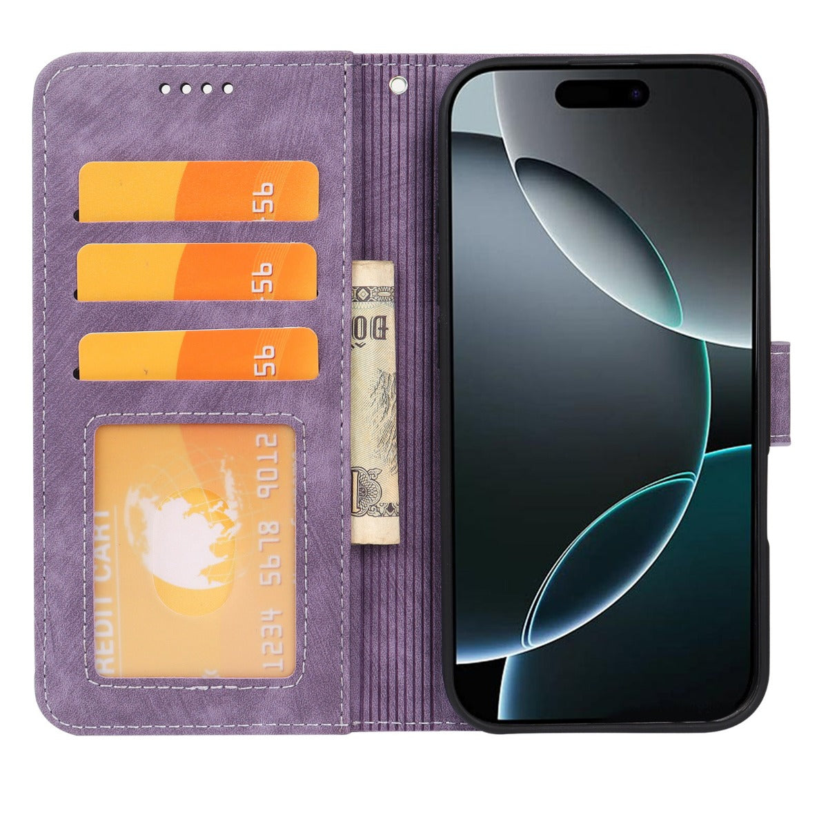 W&W | Apple kleine runde Schnalle Flip Handyhülle