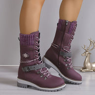 W&W - Elegante Gestrickte Thermo-Stiefel