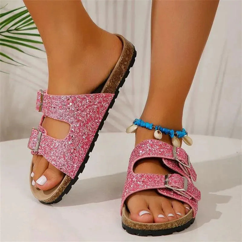 WW | Slippers mit doppelter Schnalle