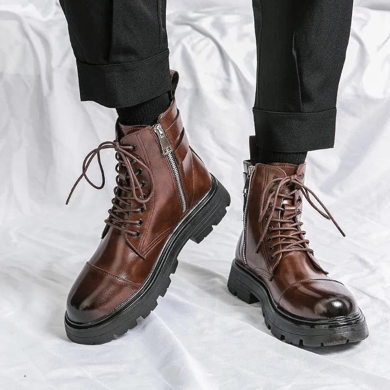 WW | Neue Herrenstiefel mit runder Spitze