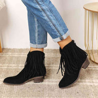 WW | Legend Damen Fransen Cowboy Western Stiefeletten