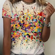 WW | T-Shirt mit Rundhalsausschnitt und Bunter Druck