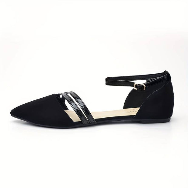 WW | Leichte Flache Sandalen mit Schnalle und Spitzem Zeh