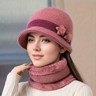 WW | Schickes Winter Stilvolles Gestricktes Set für Frauen