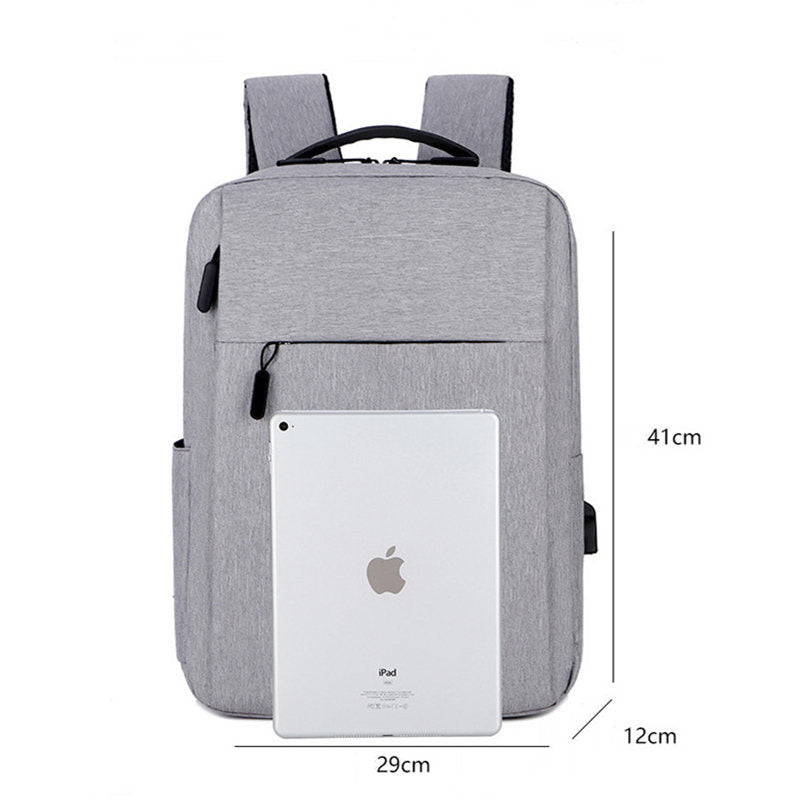 WW | Geschäftlicher Laptop Rucksack Mit Usb Ladeanschluss Und Wasserdicht