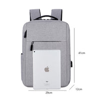 WW | Geschäftlicher Laptop Rucksack Mit Usb Ladeanschluss Und Wasserdicht