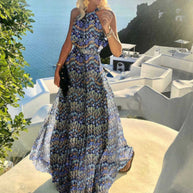 WW | Elegantes Boho Maxikleid Mit Falten