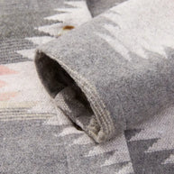 – Gewebte Jacke mit bedrucktem Kragen