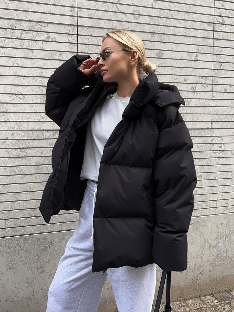WW | Damen Oversize Winterjacke mit Kapuze