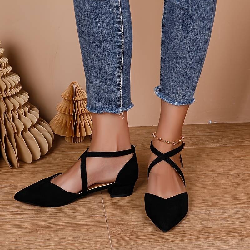 W&W Mode | Modische Flache Sandalen Mit Spitzer Spitze