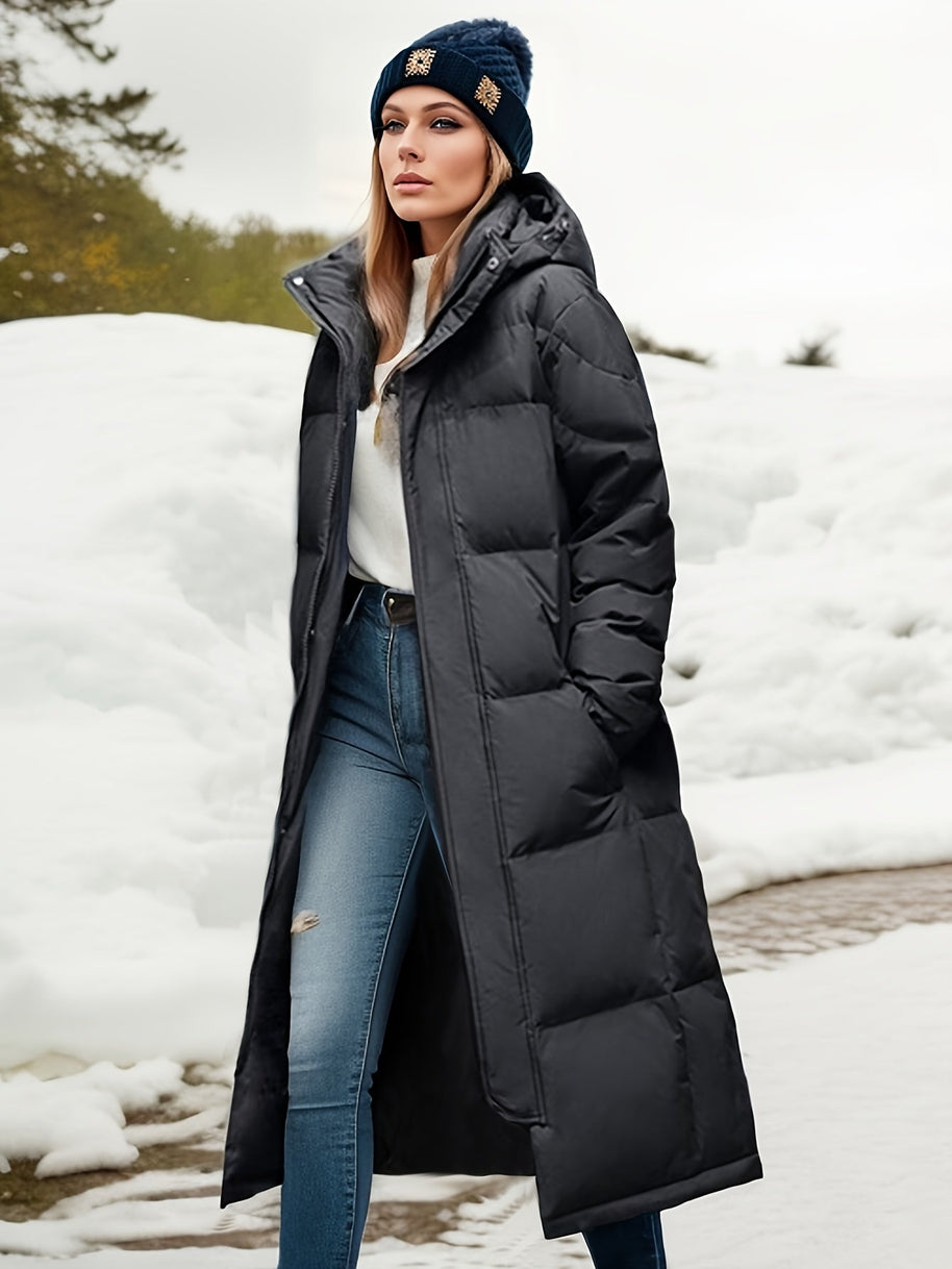 WW | Stilvoller langer Wintermantel Damen mit