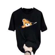 WW | Cartoon Bär T-shirt Für Frühling/sommer
