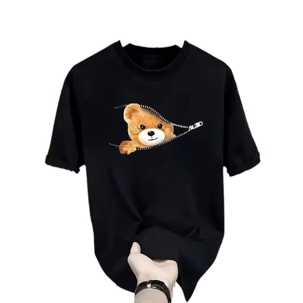 WW | Cartoon Bär T-shirt Für Frühling/sommer