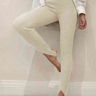 WW | Geripptes Mittel Taillen Leggings