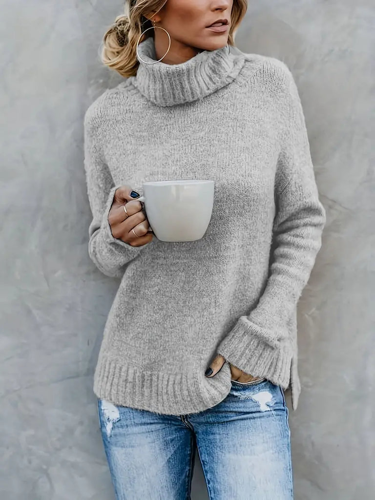 WOLFF - Pullover mit Rollkragenpullover