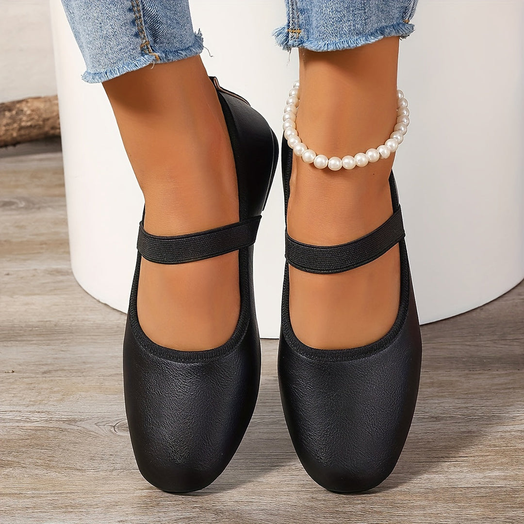 W&W Mode | Elegante Weiße Mary Jane Ballerinas