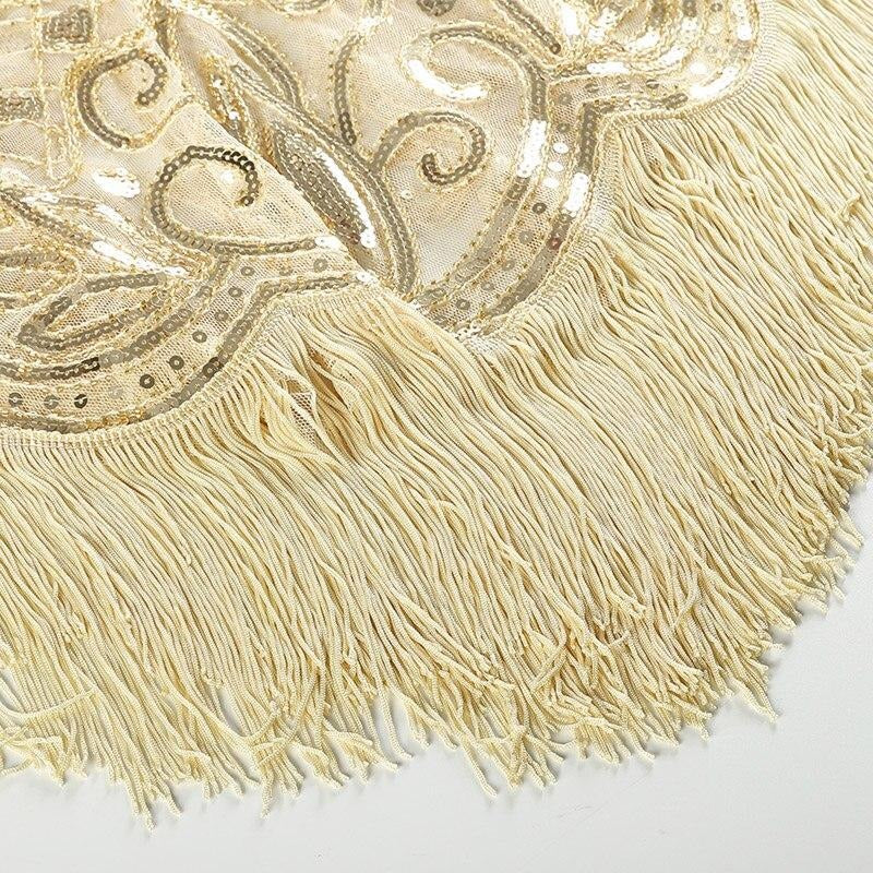 W&W Mode | Gatsby Schal Champagner