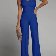 WW | Elegantes Strapless Jumpsuit Damen Satz