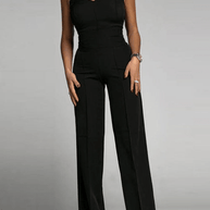 WW | Elegantes Strapless Jumpsuit Damen Satz