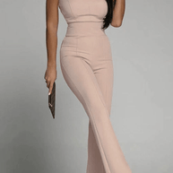 WW | Elegantes Strapless Jumpsuit Damen Satz