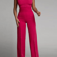 WW | Elegantes Strapless Jumpsuit Damen Satz