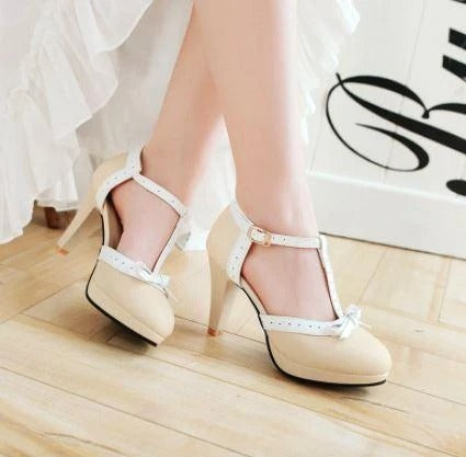 WW | Beige Vintage-Schuhe