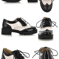 WW | Vintage Oxford Schuhe Weiß