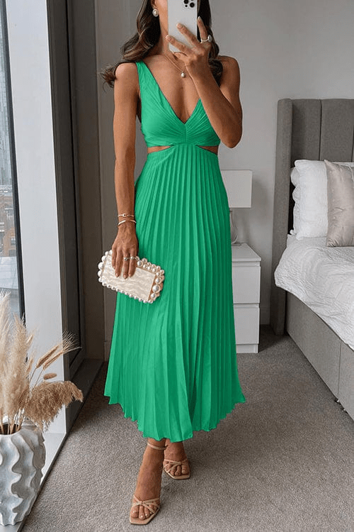 W&W Mode | Kleid Mit Faltigem Kragen Damen Abendkleid
