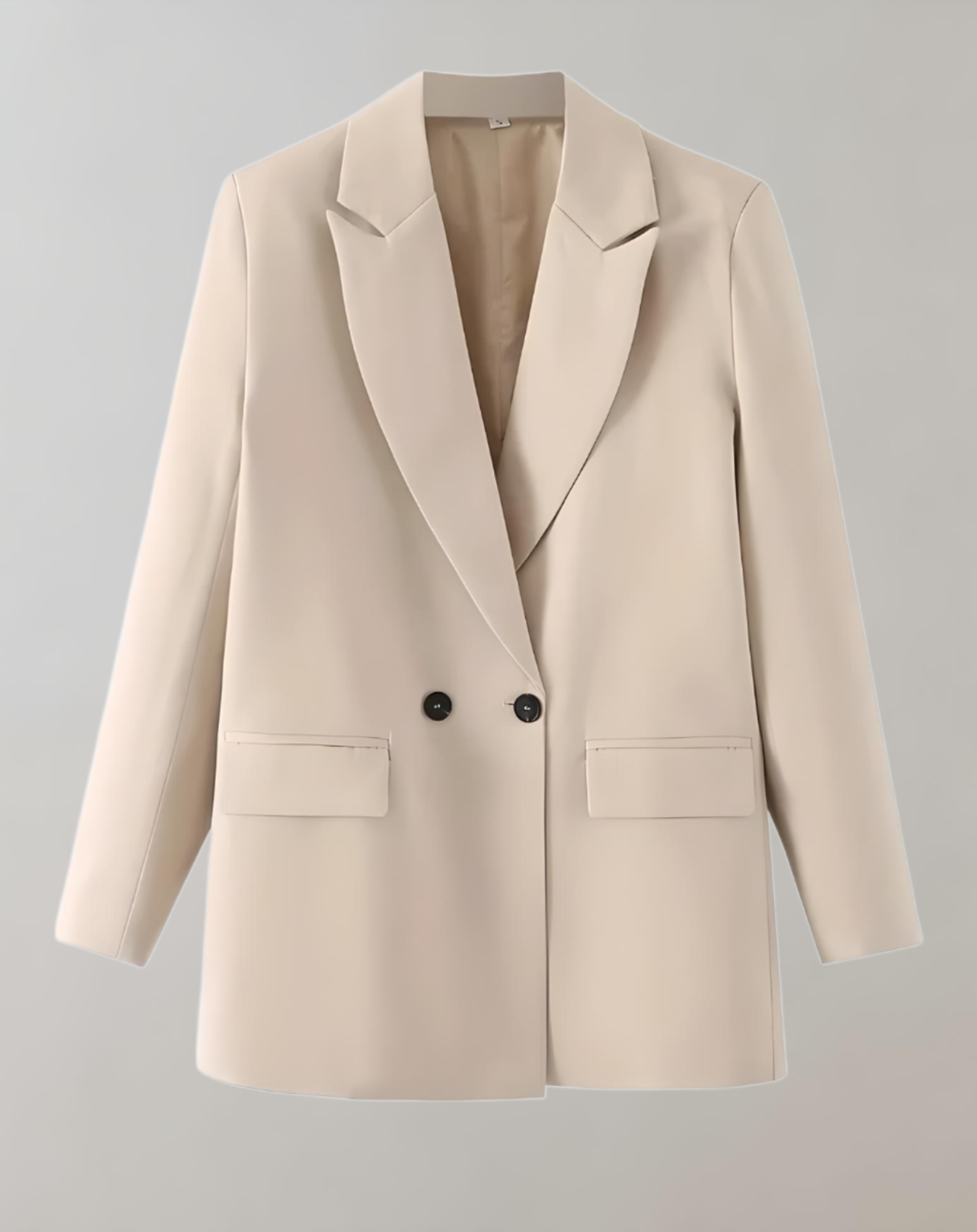 WW | Bequeme Einfarbige Formelle Übergröße Kragenblazer