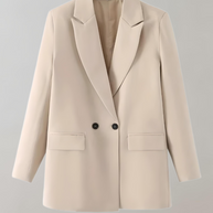 WW | Bequeme Einfarbige Formelle Übergröße Kragenblazer