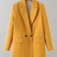 WW | Bequeme Einfarbige Formelle Übergröße Kragenblazer