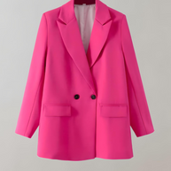 WW | Bequeme Einfarbige Formelle Übergröße Kragenblazer