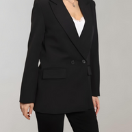 WW | Bequeme Einfarbige Formelle Übergröße Kragenblazer