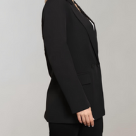 WW | Bequeme Einfarbige Formelle Übergröße Kragenblazer