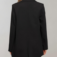 WW | Bequeme Einfarbige Formelle Übergröße Kragenblazer