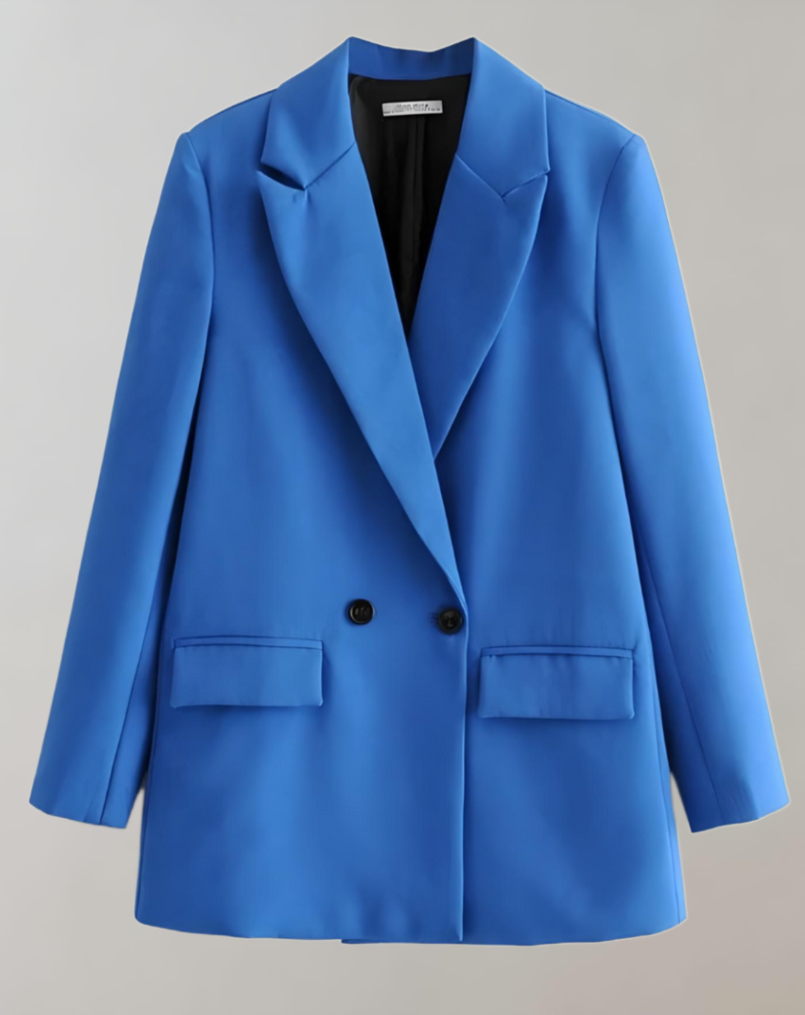 WW | Bequeme Einfarbige Formelle Übergröße Kragenblazer