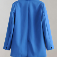 WW | Bequeme Einfarbige Formelle Übergröße Kragenblazer