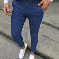 WW | Herren Chino Hose Blau Stoffhose