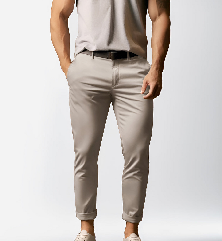 WW | Herren Schwarze Chino Stoffhose Elegant