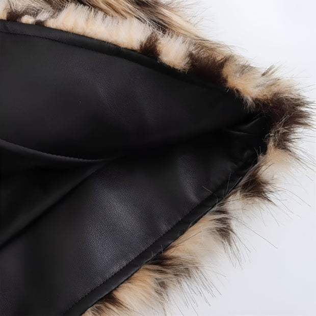 WW | Trendiger Leopard-Print Wintermantel