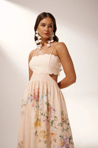 WW | Midikleid Mit Cut Outs Und Blumenprint