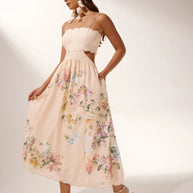 WW | Midikleid Mit Cut Outs Und Blumenprint