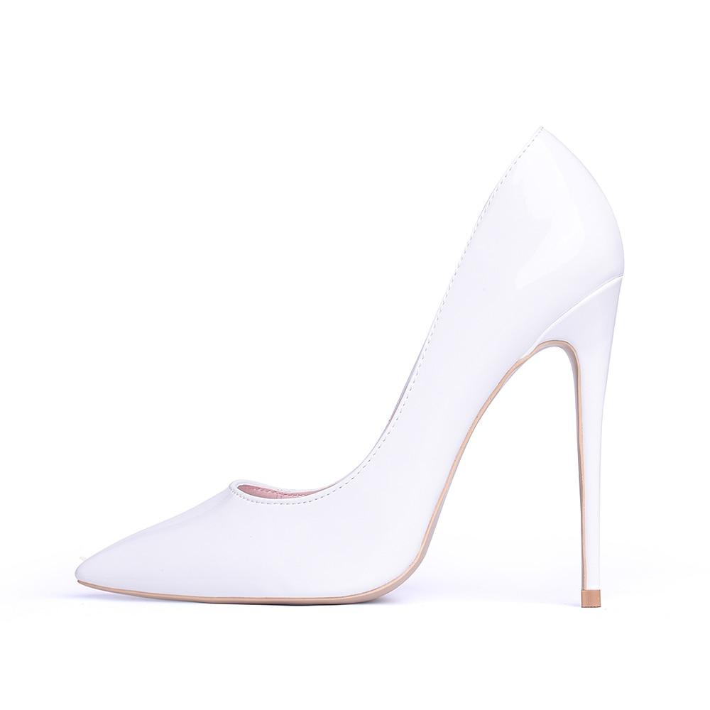 W&W Mode | Klassische Weiße High Heels Pumps